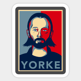 Yorke - Radiohead - Thom Yorke Portrait Sticker